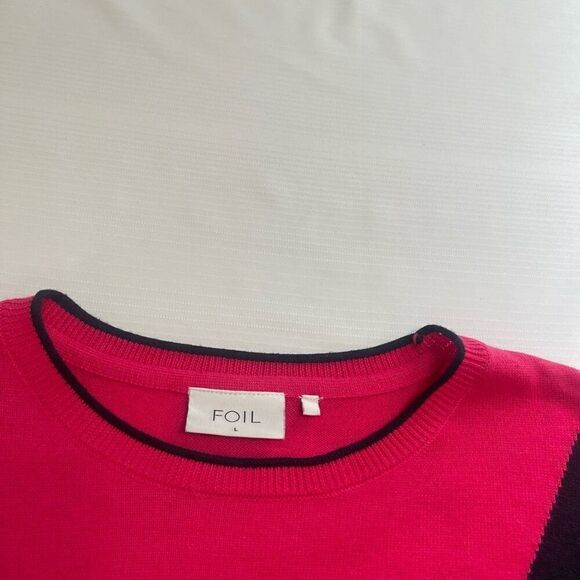 FOIL Star Pullover Stripe Sweater Size Large - Picture 3 of 11